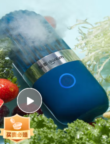 東菱（Donlim）膠囊果蔬清洗機升級款家用洗菜機蔬菜水果食材凈化機器去農(nóng)殘消毒神器 無線便攜