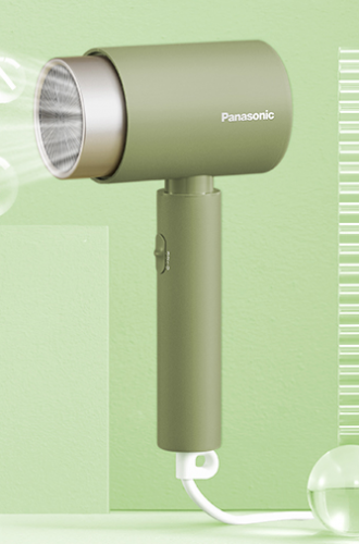 松下（Panasonic）電吹風(fēng)機大功率高速大風(fēng)力速干便攜送學(xué)生宿舍用負(fù)離子護發(fā)不傷發(fā)電吹風(fēng)筒EH-WNE5H禮盒款綠